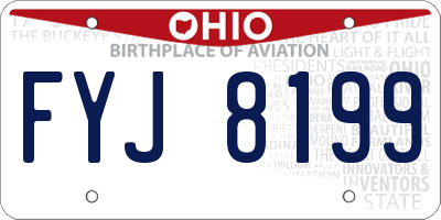 OH license plate FYJ8199