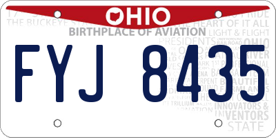OH license plate FYJ8435