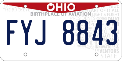OH license plate FYJ8843