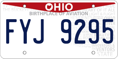 OH license plate FYJ9295