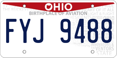 OH license plate FYJ9488