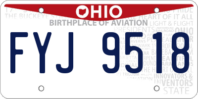 OH license plate FYJ9518