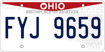 OH license plate FYJ9659