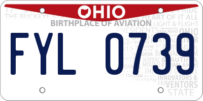 OH license plate FYL0739