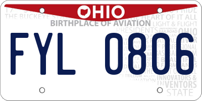OH license plate FYL0806