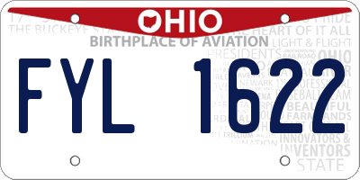 OH license plate FYL1622