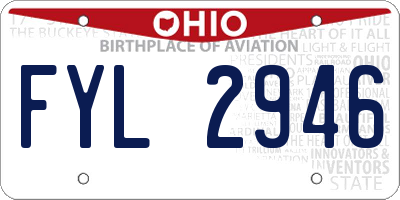 OH license plate FYL2946