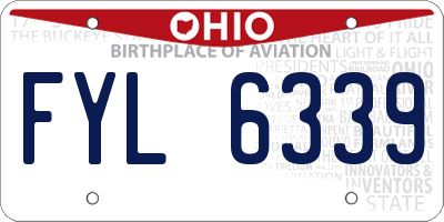 OH license plate FYL6339