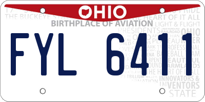 OH license plate FYL6411