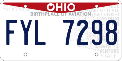 OH license plate FYL7298