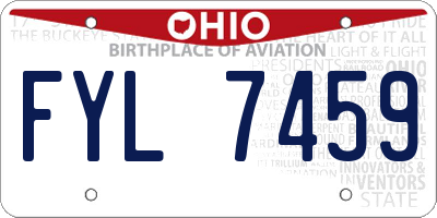OH license plate FYL7459