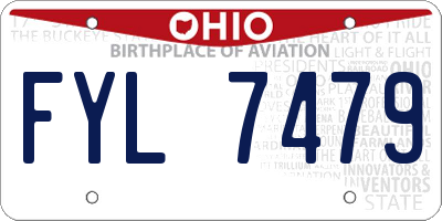 OH license plate FYL7479