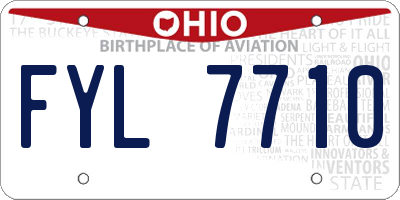 OH license plate FYL7710