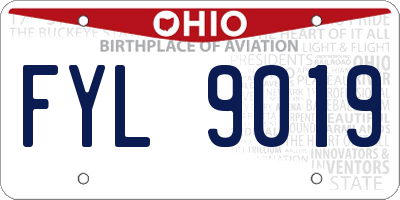 OH license plate FYL9019