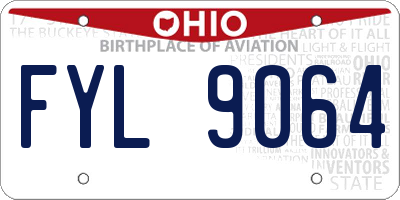 OH license plate FYL9064