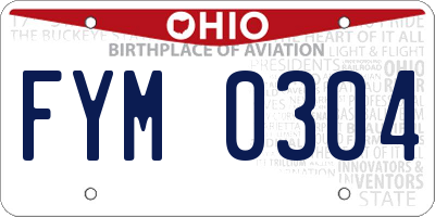 OH license plate FYM0304