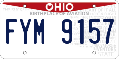 OH license plate FYM9157