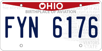 OH license plate FYN6176