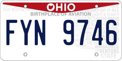 OH license plate FYN9746