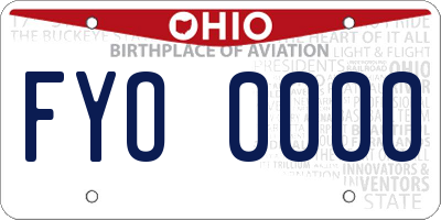 OH license plate FYO0000