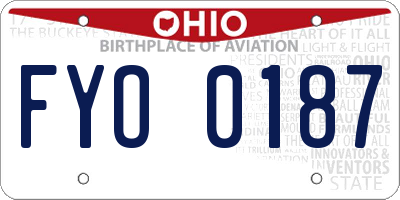 OH license plate FYO0187
