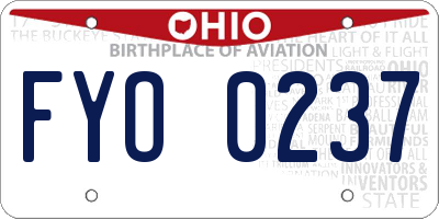 OH license plate FYO0237