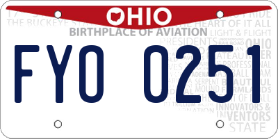 OH license plate FYO0251