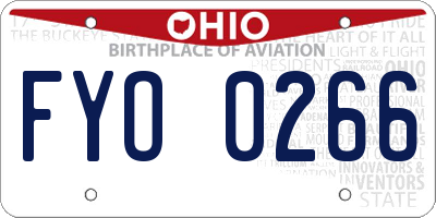 OH license plate FYO0266