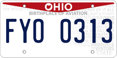 OH license plate FYO0313
