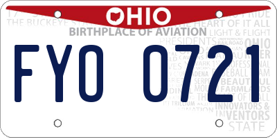 OH license plate FYO0721