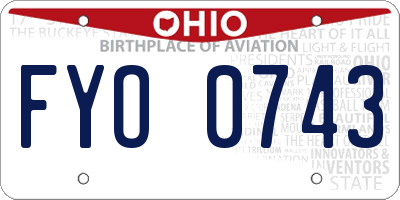 OH license plate FYO0743