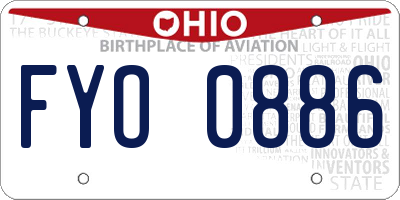 OH license plate FYO0886