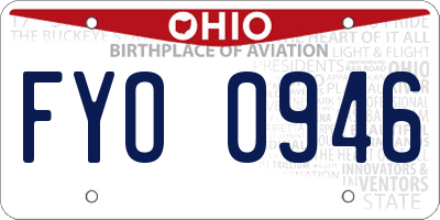 OH license plate FYO0946