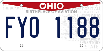 OH license plate FYO1188