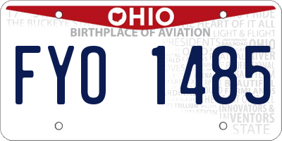 OH license plate FYO1485