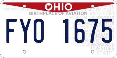 OH license plate FYO1675