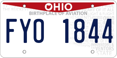 OH license plate FYO1844