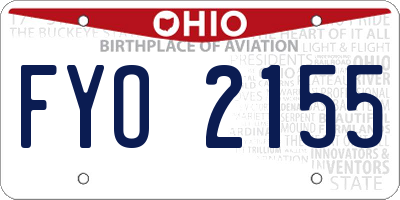 OH license plate FYO2155