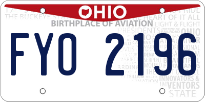 OH license plate FYO2196