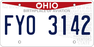 OH license plate FYO3142