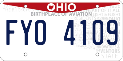 OH license plate FYO4109
