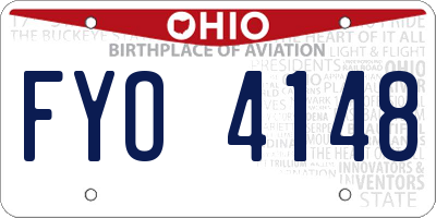 OH license plate FYO4148