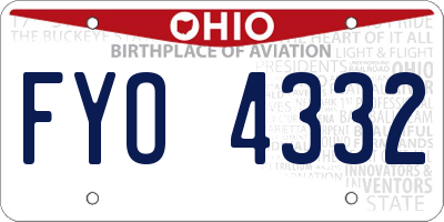 OH license plate FYO4332
