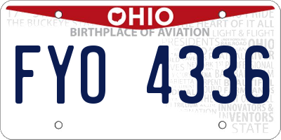 OH license plate FYO4336