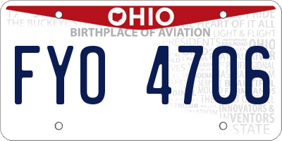 OH license plate FYO4706