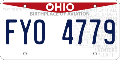 OH license plate FYO4779