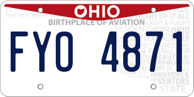 OH license plate FYO4871