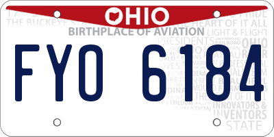 OH license plate FYO6184