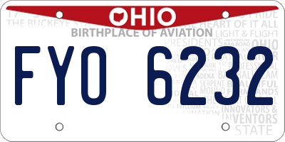 OH license plate FYO6232