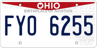OH license plate FYO6255